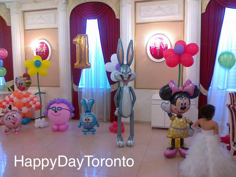 Cartoon Characters Balloons - Happy Day Toronto
